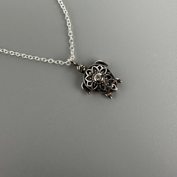Sterling Silver Turtle Necklace - Picture 8 of 9